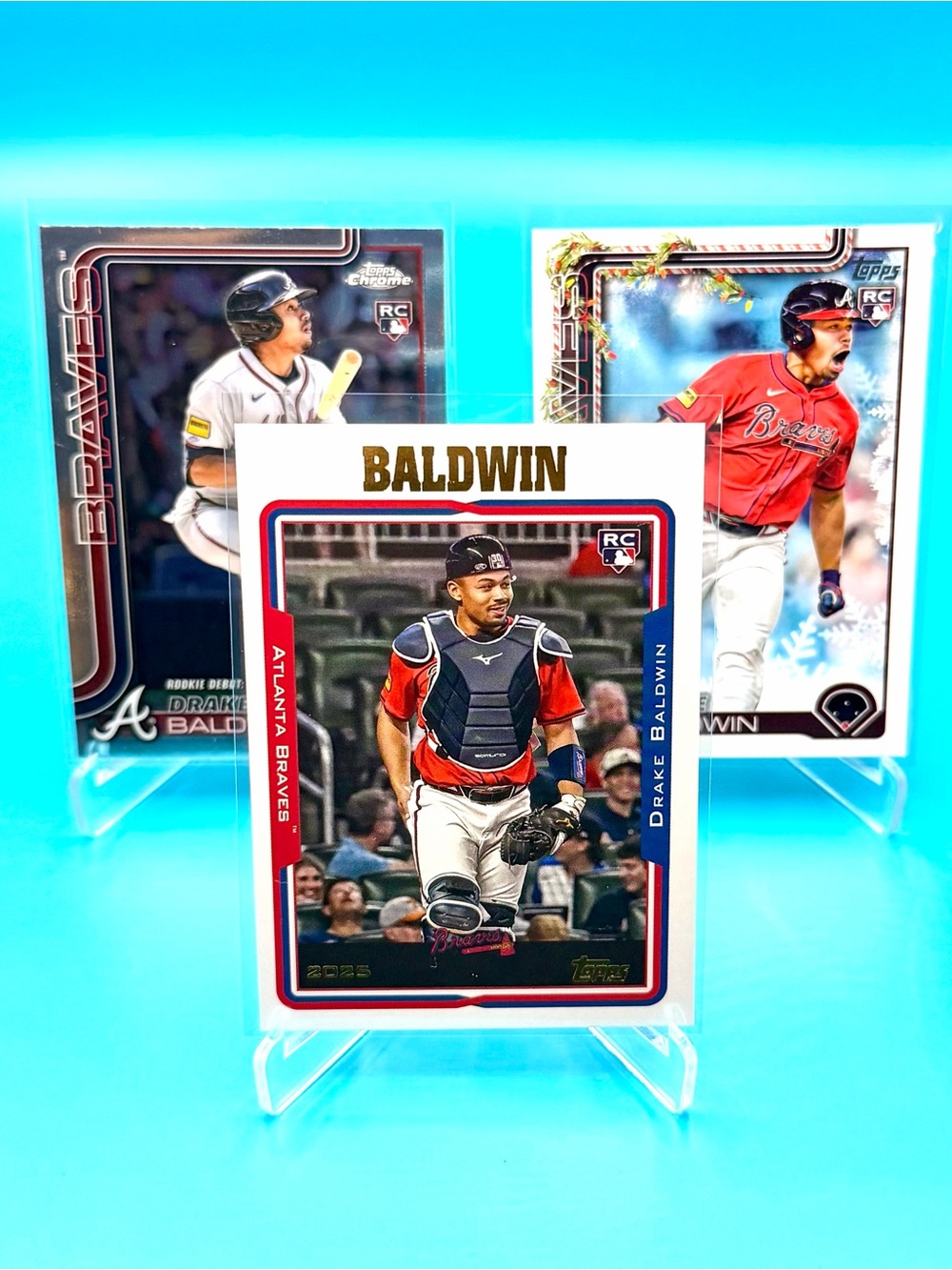 🔥Drake Baldwin Rookie Lot! 🔥Topps Chrome + Topps Archives + Topps Holiday! 🤩